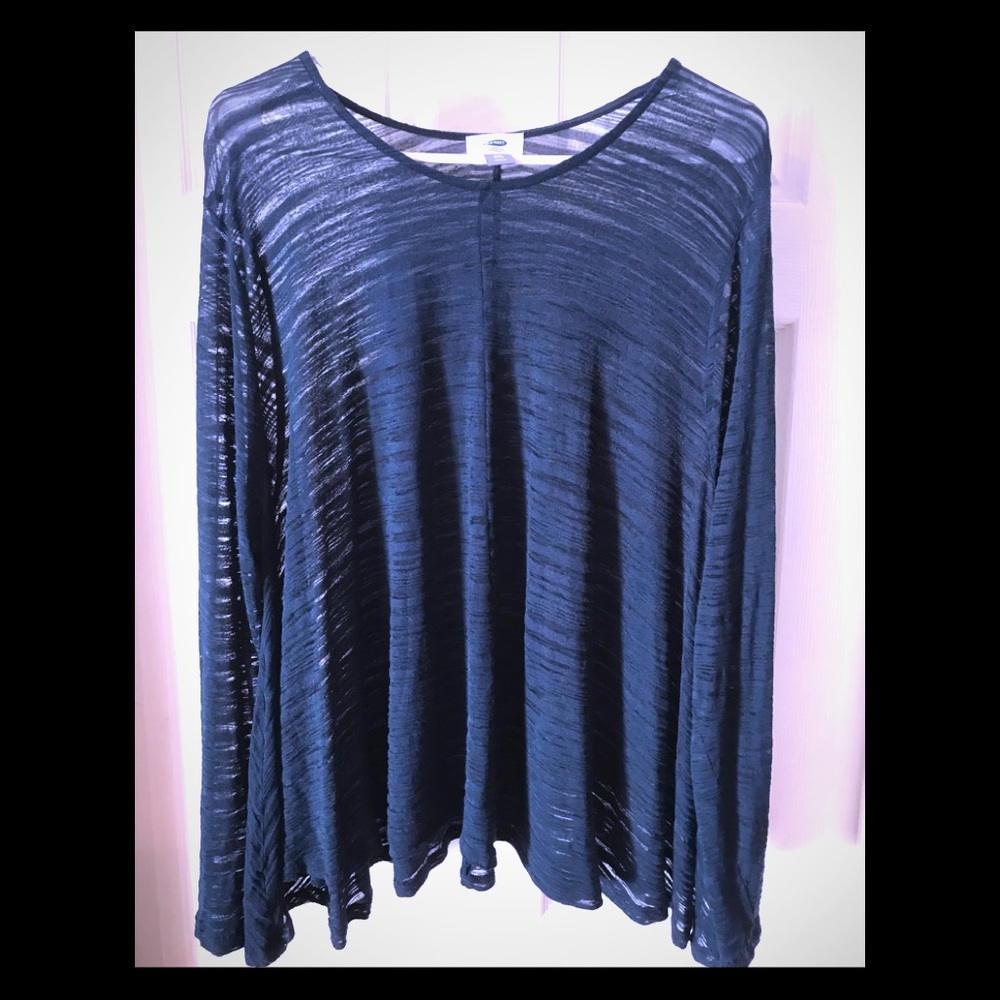 Sheer teal dress blouse!